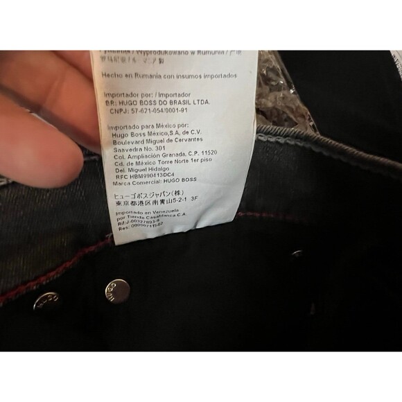 HUGO Hugo Boss Jeans  Women's Size 26  Low Rise Skinny w Zip Ankle  Gray Denim - Picture 10 of 11